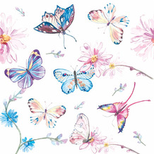 Paper+Design Servietten Tissue Butterflies 33 x 33 cm 20er