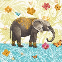 Paper+Design Servietten Tissue Elephant garden 33 x 33 cm 20er