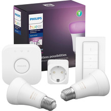 Philips Hue White and Color Ambiance Starter Kit 2x E27, 1 x Dimmschalter, 1 x SmartPlug, 1 x Bridge