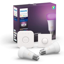 Philips Hue White and Color Ambiance Starter Kit 2x E27, 1 x Smart Button, 1 x Bridge