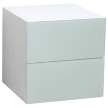 PHOENIX Atlanta - Schubladencontainer mit 2 Schubladen mit Push-Open-Funktion und Glasfront Hyazinth
