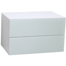 PHOENIX Atlanta - Schubladencontainer mit 2 Schubladen mit Push-Open-Funktion und Glasfront Hyazinth