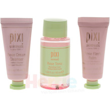 PIXI Best Of Rose Kit Cream Cleaner 15ml/Tonic 40ml/Flash Balm 15ml 70 ml