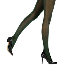 Pretty Polly Basic Opaques 40D Opaque Tights with Silk Finish - 2 Paar Bottle Green ML