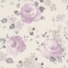 Rasch Florentine "Blüte"; 448832; bordeaux, rosa, braun