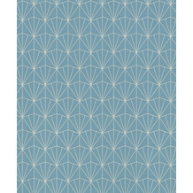Rasch Tapete Modern Art 434057 Creme, Blau 0.53 x 10.05 m