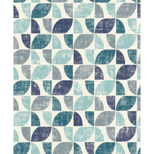 Rasch Tapete Modern Art 519839 Grau, Türkis, Blau 0.53 x 10.05 m