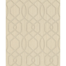 Rasch Vinyltapete Muster & Motive 420739 Saphira Beige-Braunbeige 0.53 x 10.05 m