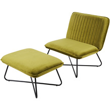 Reality Import Lounge-Set Stuhl und Hocker grün Grün