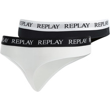 REPLAY LADY STRING Style 2 Stück waterfall pack black/white L