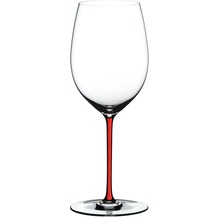 Riedel Fatto A Mano Cabernet/Merlot Glas mit rotem Stiel