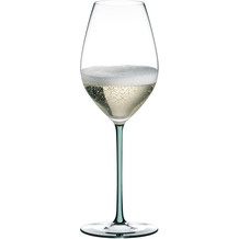 Riedel Fatto A Mano - Champagne Weinglas, hellgrün