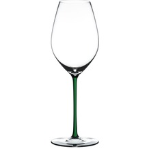 Riedel Fatto A Mano Champagne Wine Glas mit grünem Stiel
