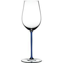 Riedel Fatto A Mano Riesling/Zinfandel Glas mit dunkelblauem Stiel
