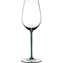 Riedel Fatto A Mano Riesling/Zinfandel Glas mit grünem Stiel