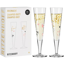 Ritzenhoff Goldnacht Champagnerglas-Set F23 Von Carolin Oliveira