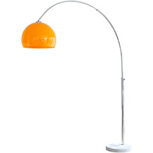 SalesFever Bogenlampe 208 cm orange, echter Marmorfuß