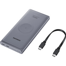 Samsung induktive Powerbank, 10.000 mAh, 2x USB Typ C, dark gray