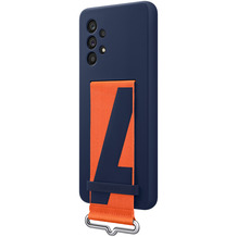 Samsung Silicone Cover with Strap EF-QA536 - Galaxy A53, Navy