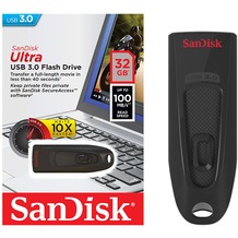 Sandisk USB 3.0 Stick 32GB, Cruzer Ultra SecureAccess Software, Retail-Blister