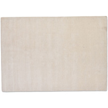 Sansibar Handwebteppich List UNI cream 40 x 60 cm