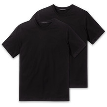 Schiesser Herren 2er Pack T-shirt schwarz 008150-000 3XL
