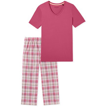 Schiesser Damen Schlafanzug 3/4 Arm pink 181248-504 36