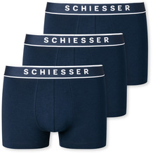 Schiesser Herren 3er Pack Shorts dunkelblau 173983-803 10 = 4XL