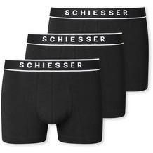 Schiesser Herren 3er Pack Shorts schwarz 173983-000 10 = 4XL