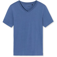 Schiesser Herren T-shirt V-Ausschnitt jeansblau 177972-816 48