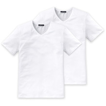 Schiesser Shirt kurzarm weiß 4, 2er Pack