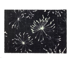 Schöner Wohnen Kollektion Fußmatte Manhattan Design 001, Farbe 044 Pusteblume anthrazit-mint 67 x 100 cm