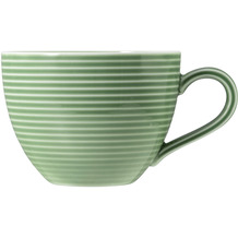 Seltmann Weiden Beat Kaffeetasse 0,26 l mit Relief Color Glaze Salbeigrün