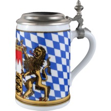 Seltmann Weiden Bierkrug mit Deckel 408 Compact Bayern