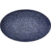 Seltmann Weiden Life Molecule Servierplatte oval 40x26 cm Denim Blue