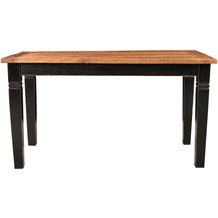 SIT CORSICA Tisch schwarz mit honigfarbiger Platte