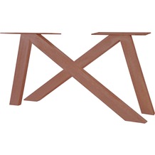 SIT TOPS & TABLES Tischgestell 2er - Set aus Eisen antikbraun