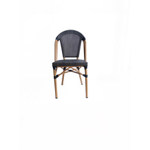 SIT &chairs Stuhl, 2er-Set Aluminium, Stoff beige, dunkelbraun 02466-30