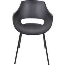 SIT &CHAIRS Stuhl, 2er-Set schwarz Sitz und Beine schwarz