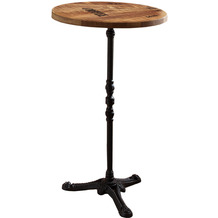 SIT TABLES & CO Stehtisch 60x60 cm Platte natur, Gestell schwarz