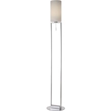 Sompex Stehlampe Fine chrome weiß H 160cm Schirmlampe