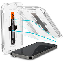 Spigen Glas tR EZ Fit (2er-Pack) for iPhone 14 Pro transparent