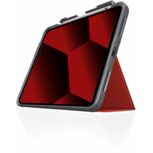 STM Dux Plus Case | Apple iPad 10,9 (2022) | rot/transparent | STM-222-387KX-02