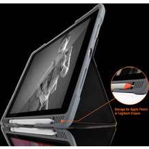 STM Dux Plus DUO Case, Apple iPad 10,2 (2019), schwarz/transparent, STM-222-236JU-01
