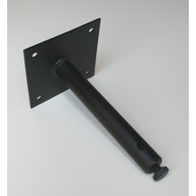 SvenskaV Befestigungsträger für Wetterfahnen seitlich, schwarz pulverbeschichtet 23,6 cm