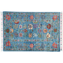 THEKO Orientteppich Kandashah 3021,1 blue multi 81 x 119 cm