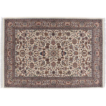THEKO Teppich Benares Isfahan cream / brown 200 x 300 cm