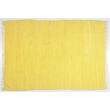 Zaba Handwebteppich Dream Cotton Gelb 40 cm x 60 cm