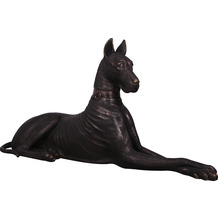 TINGO LIVING DOG Dogge rechts, 213x68/109 cm, antik-bronze