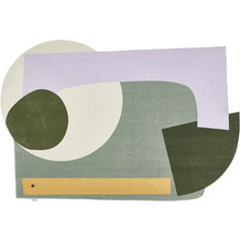 Tom Tailor Teppich Shapes EIGHT green multi 140 x 190 cm